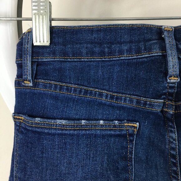 FRAME York Wash 5 Pocket Logo Hardware Le High Rise Waist Slim Fit Skinny Jeans - Picture 10 of 12